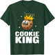 Funny Cookie King Gift Cool Culinary Baker Baking T-Shirt - T-Shirt | Forest