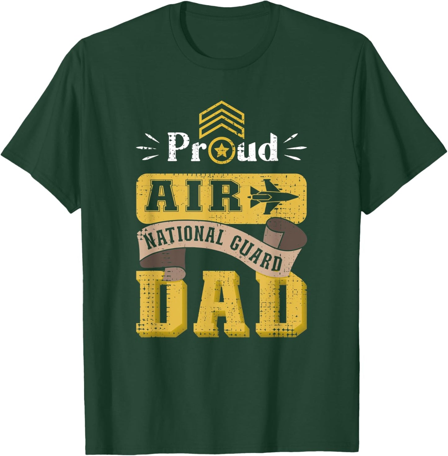 Fathers Day Veteran Air Force Shirt Air National Guard Dad T-Shirt - T-Shirt | Forest