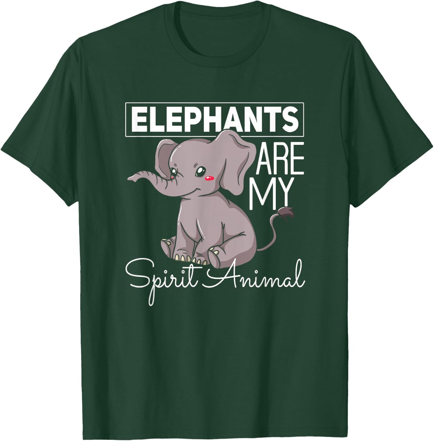 Elephant Gift Cute Women Mom Kids T-Shirt - T-Shirt | Forest
