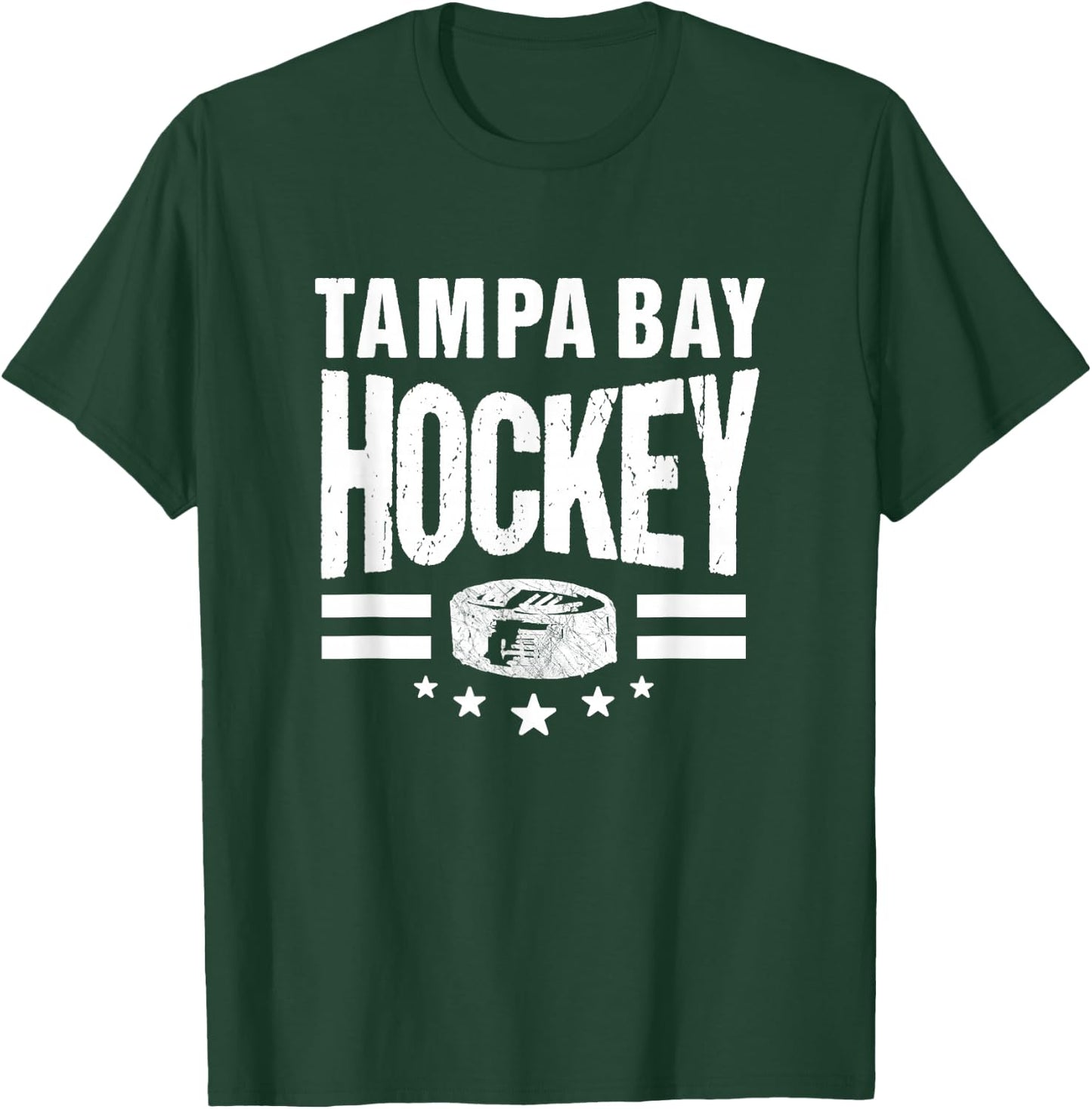 Hockey Tampa Bay Throwback Blue TB Retro Tampa Bay Fan Pro T-Shirt - T-Shirt | Forest