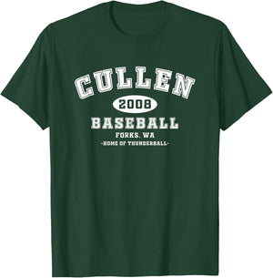 Cullen Baseball Forks Washington, Home of Thunderball T-Shirt - T-Shirt | Forest