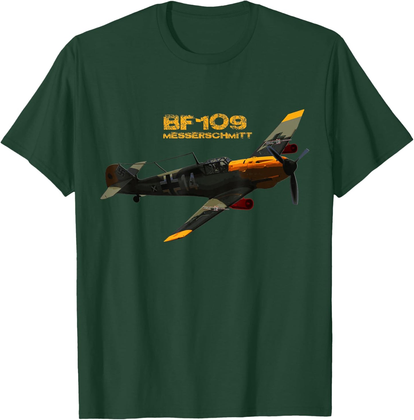 Bf-109 Messerschmitt T-Shirt - T-Shirt | Forest