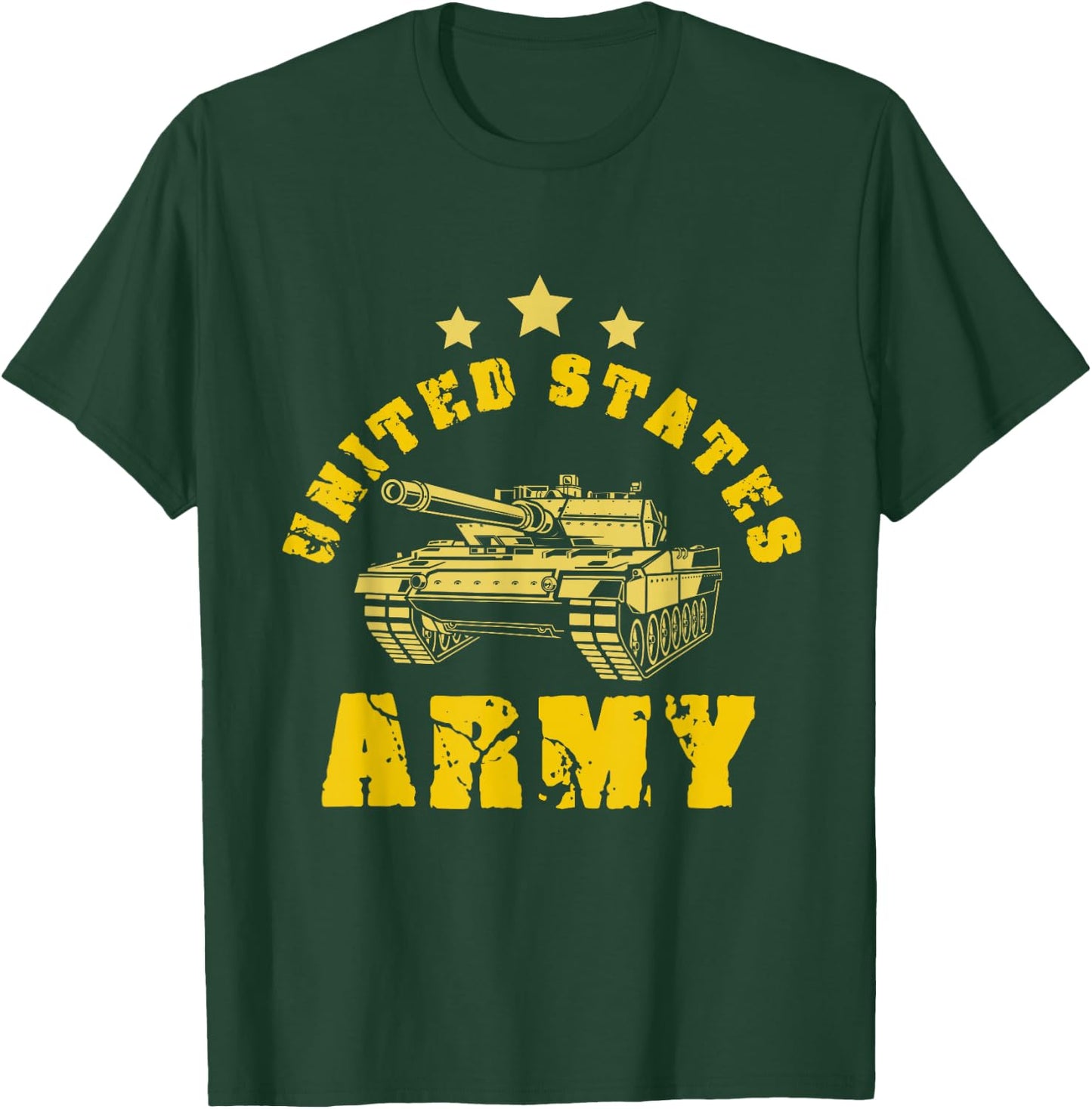 United States Army Battle Tank Battlefield Tank Military T-Shirt - T-Shirt | Forest