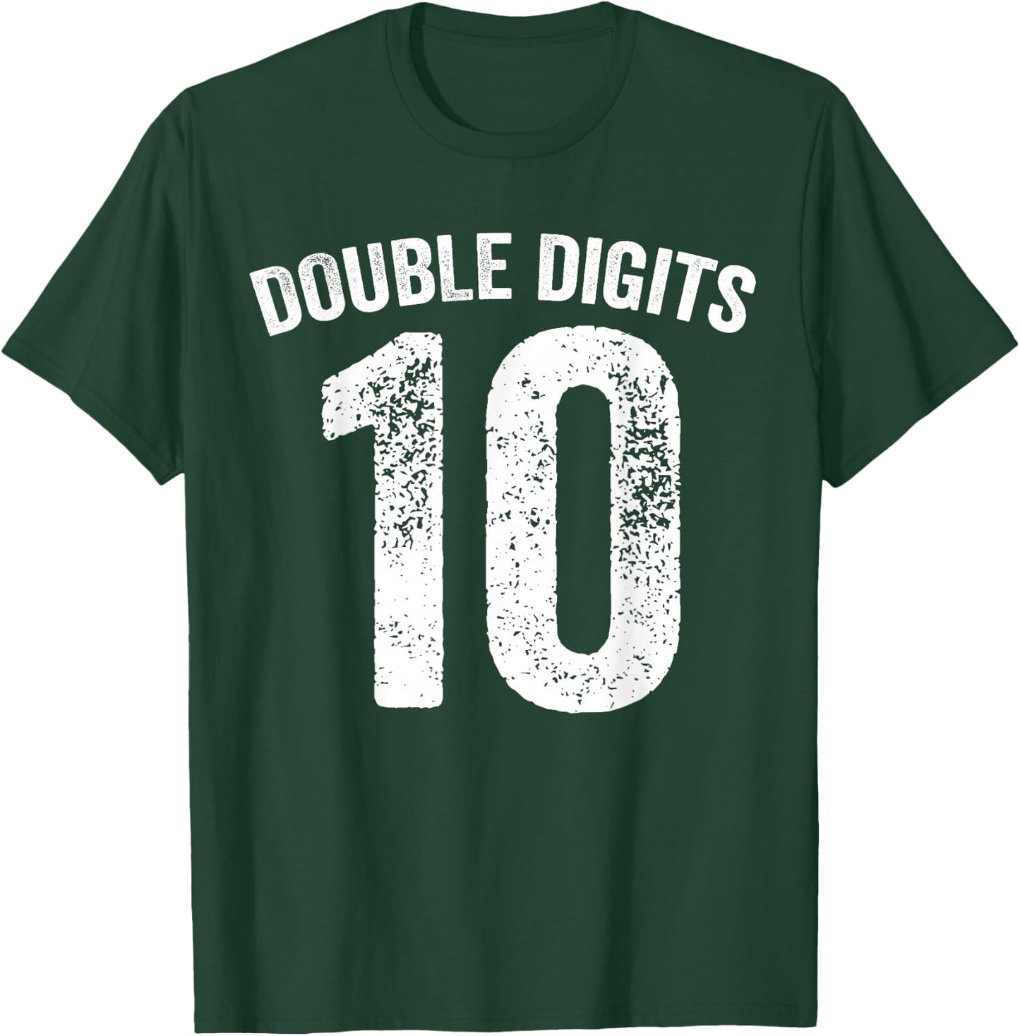 10 Double Digits 10 Year Old Gifts 10th Birthday Ten Bday T-Shirt - T-Shirt | Forest