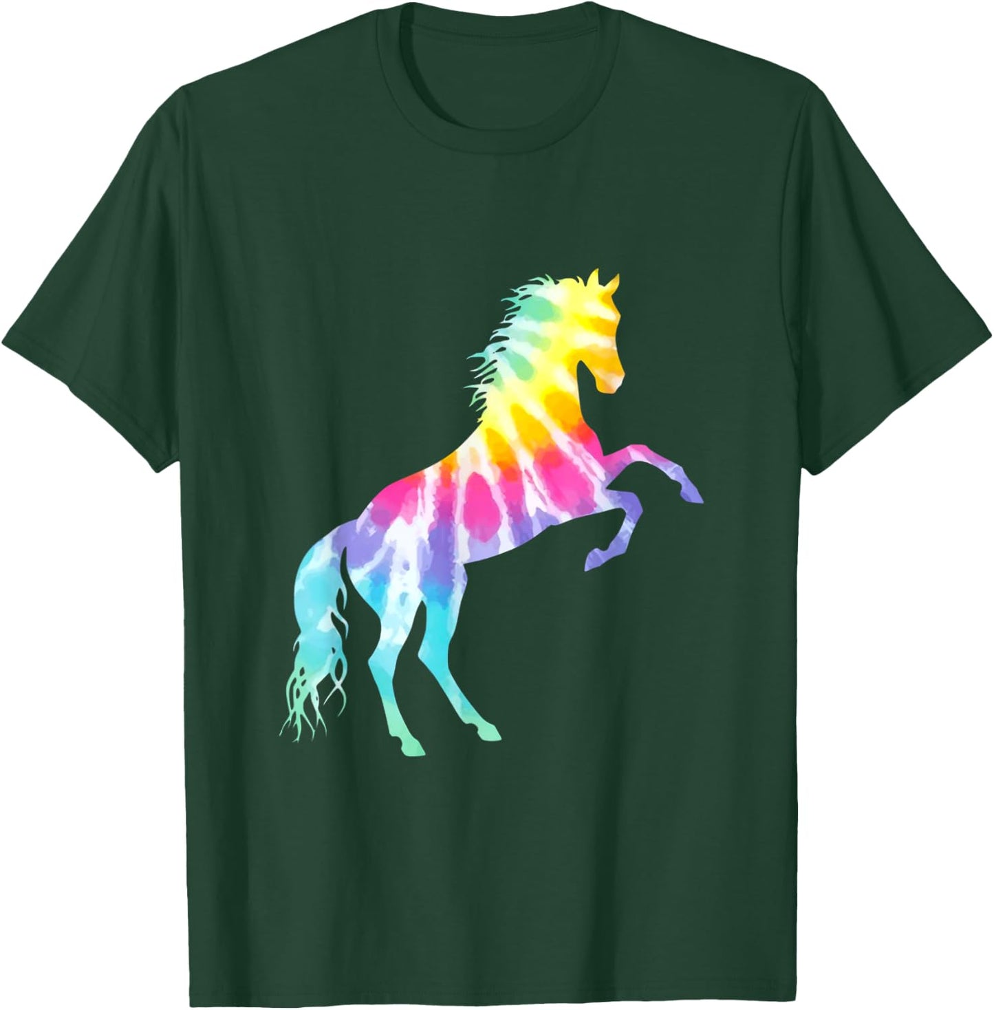 Beautiful Tie Dye Horse T-Shirt - T-Shirt | Forest