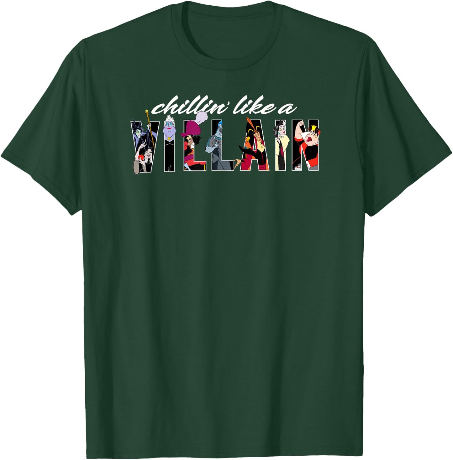 Disney - Villains Chillin Like A Villain T-Shirt - T-Shirt | Forest