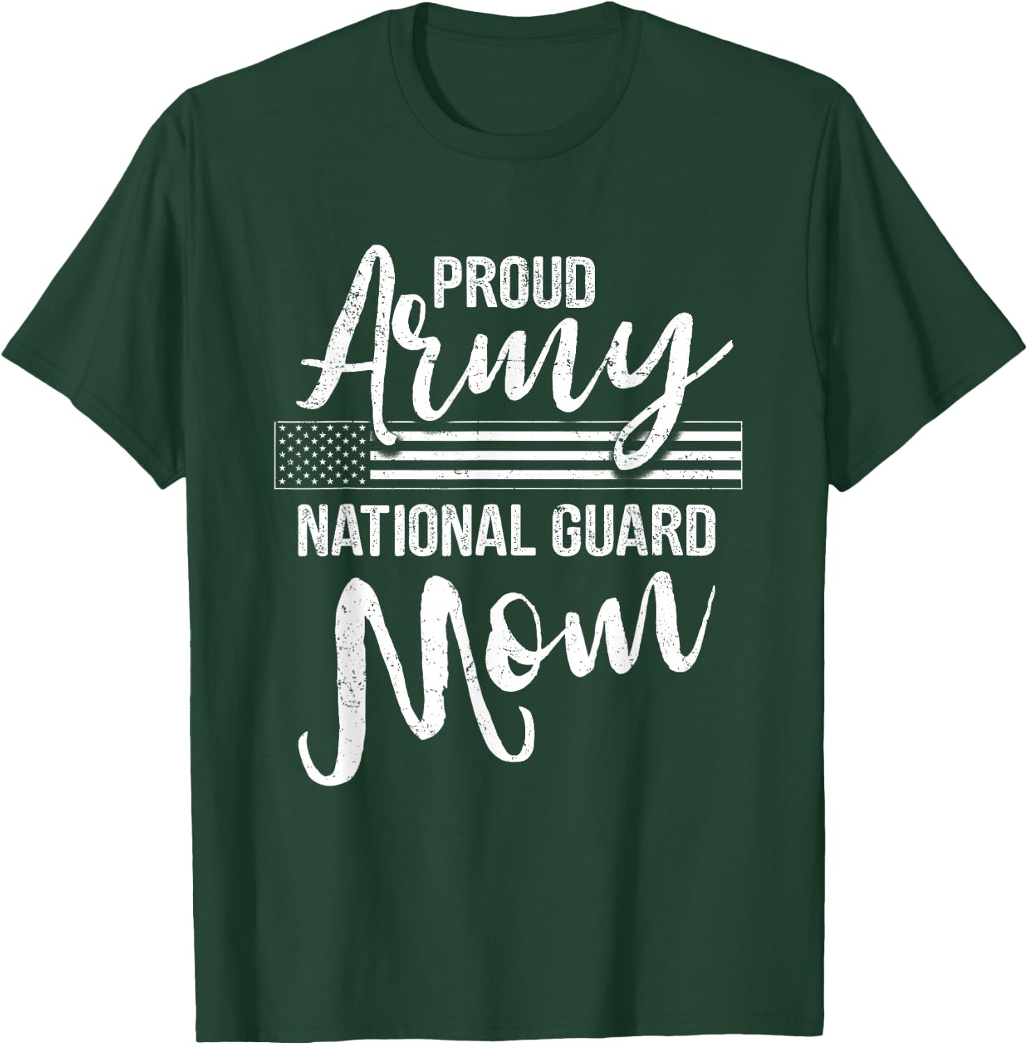 Military Mom - Army Gifts - Proud Army National Guard Mom T-Shirt - T-Shirt | Forest