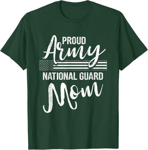 Military Mom - Army Gifts - Proud Army National Guard Mom T-Shirt - T-Shirt | Forest