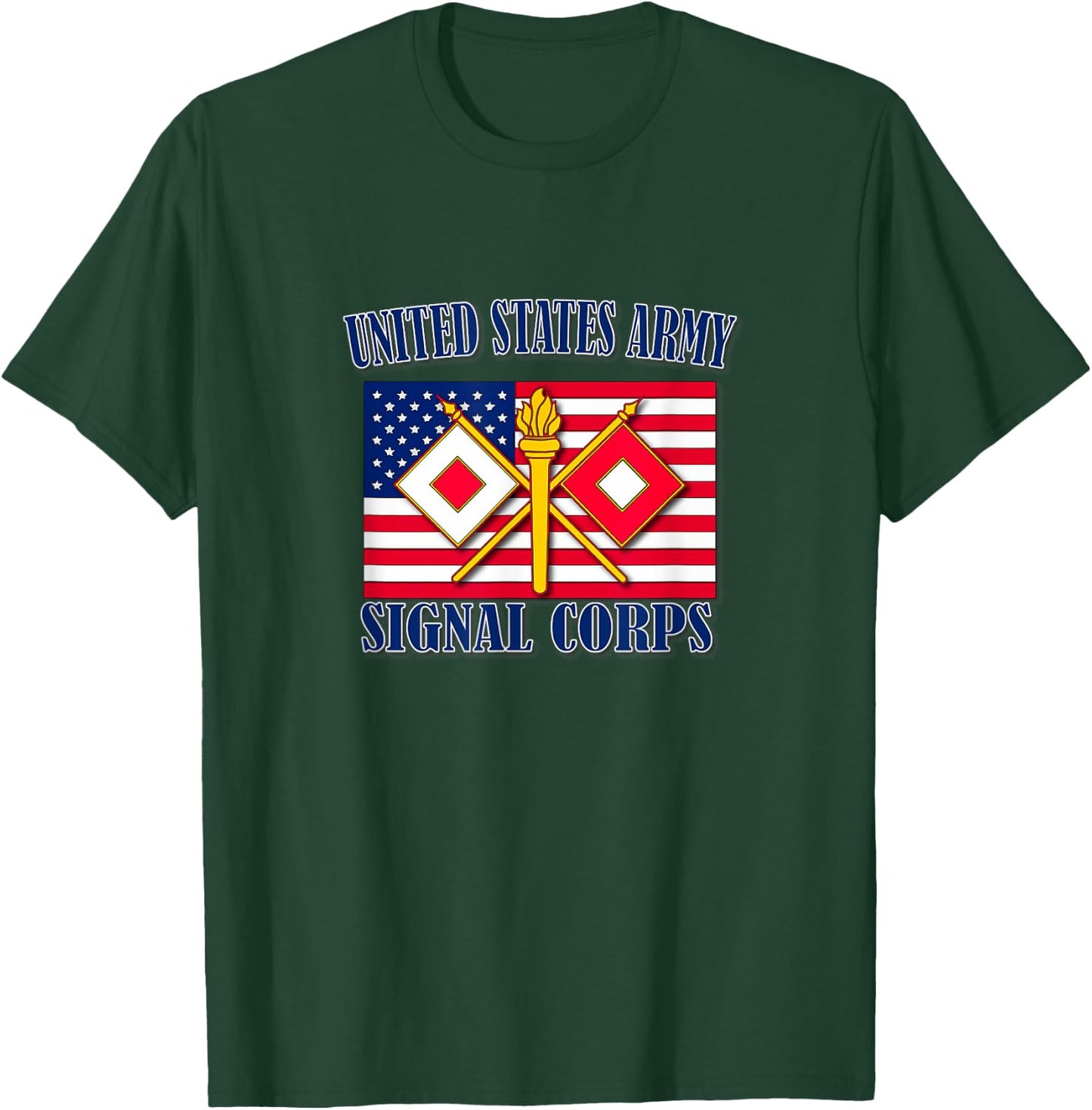 Signal Corps (Front Design) T-Shirt - T-Shirt | Forest