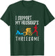 Funny Wife Triathlete Men Women Triathlon T-Shirt - T-Shirt | Forest