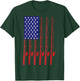 Fathers Day Fishing flag Fishing T-Shirt - T-Shirt | Forest