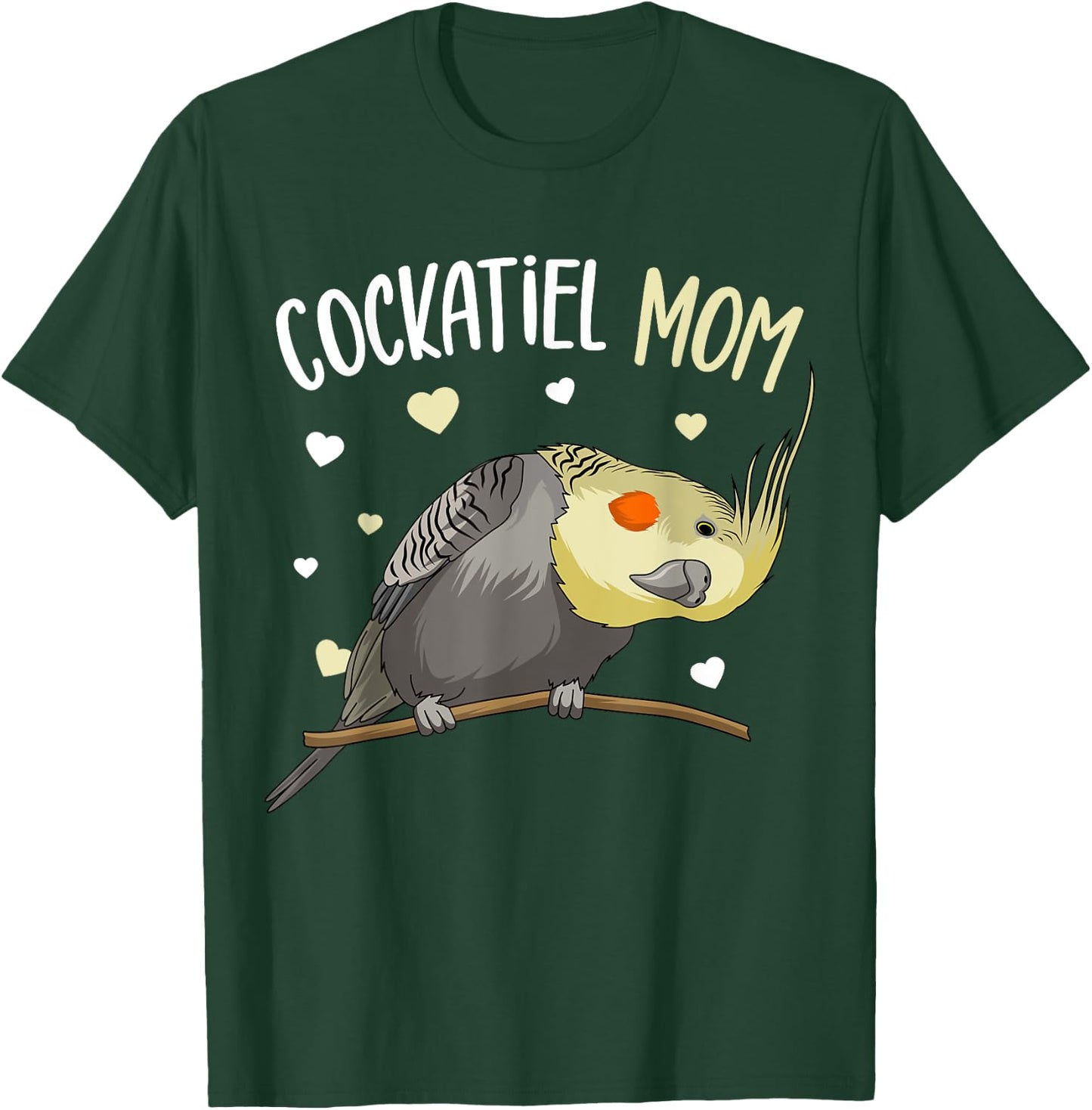 Cockatiel Mom Funny Bird Lover Women T-Shirt - T-Shirt | Forest
