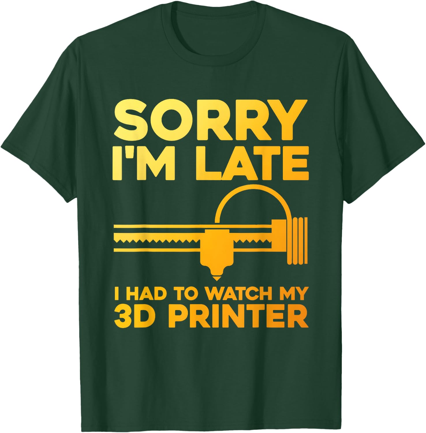 Funny 3D Printing Women Machine 3D Printer Lovers T-Shirt - T-Shirt | Forest