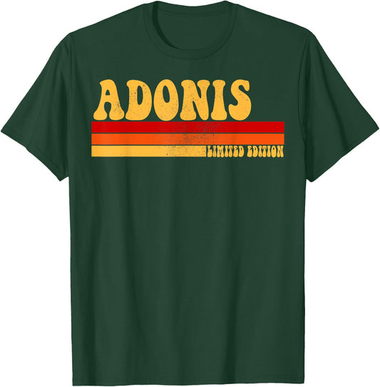 ADONIS Name Personalized Idea Men Retro Vintage ADONIS T-Shirt - T-Shirt | Forest