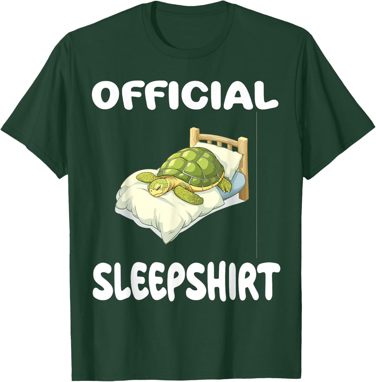 Turtle Official Sleepshirt Pajamas Nightgown T-Shirt - T-Shirt | Forest