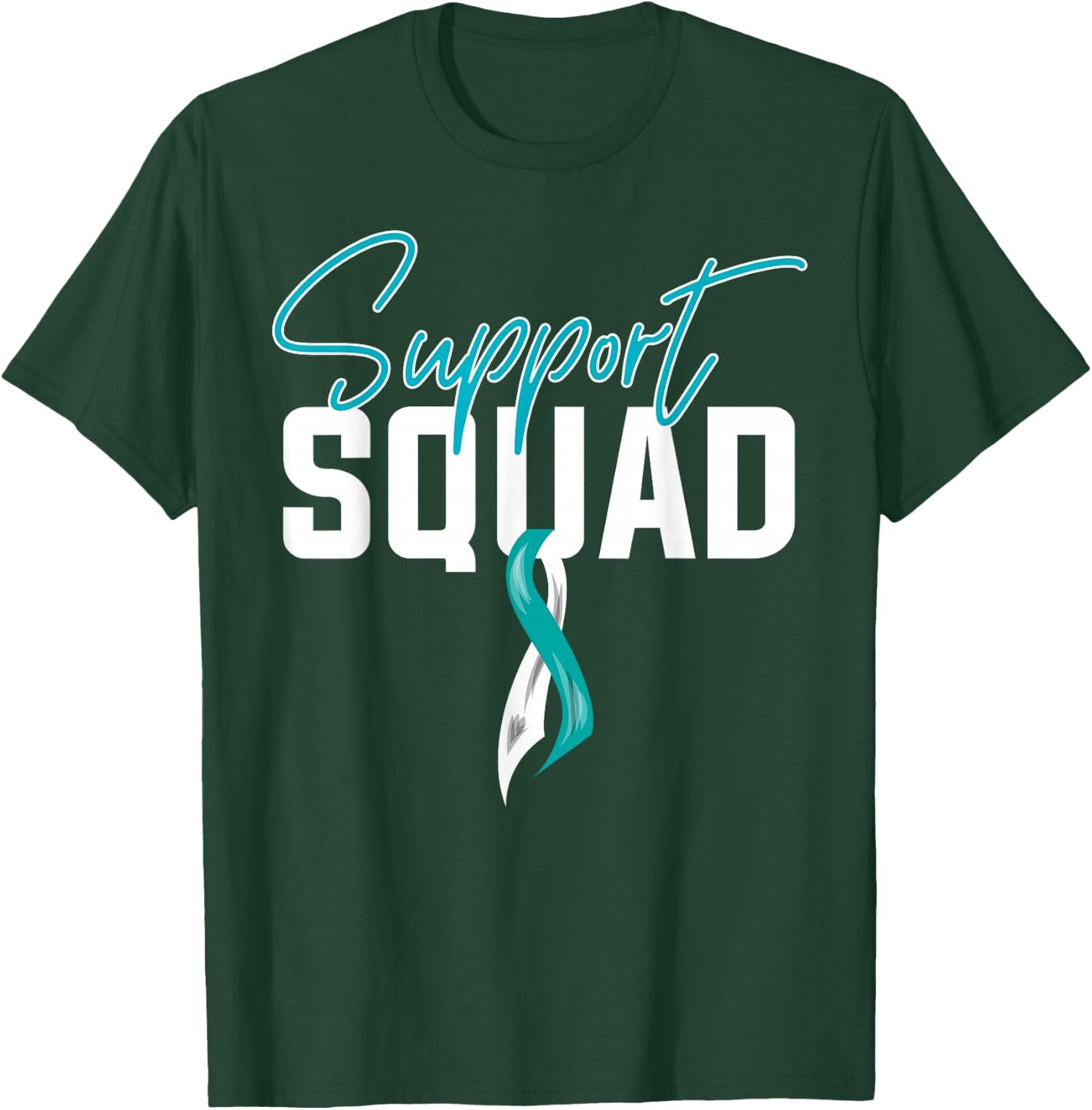 Cervical Cancer Awareness Support Squad T-Shirt - T-Shirt | Forest