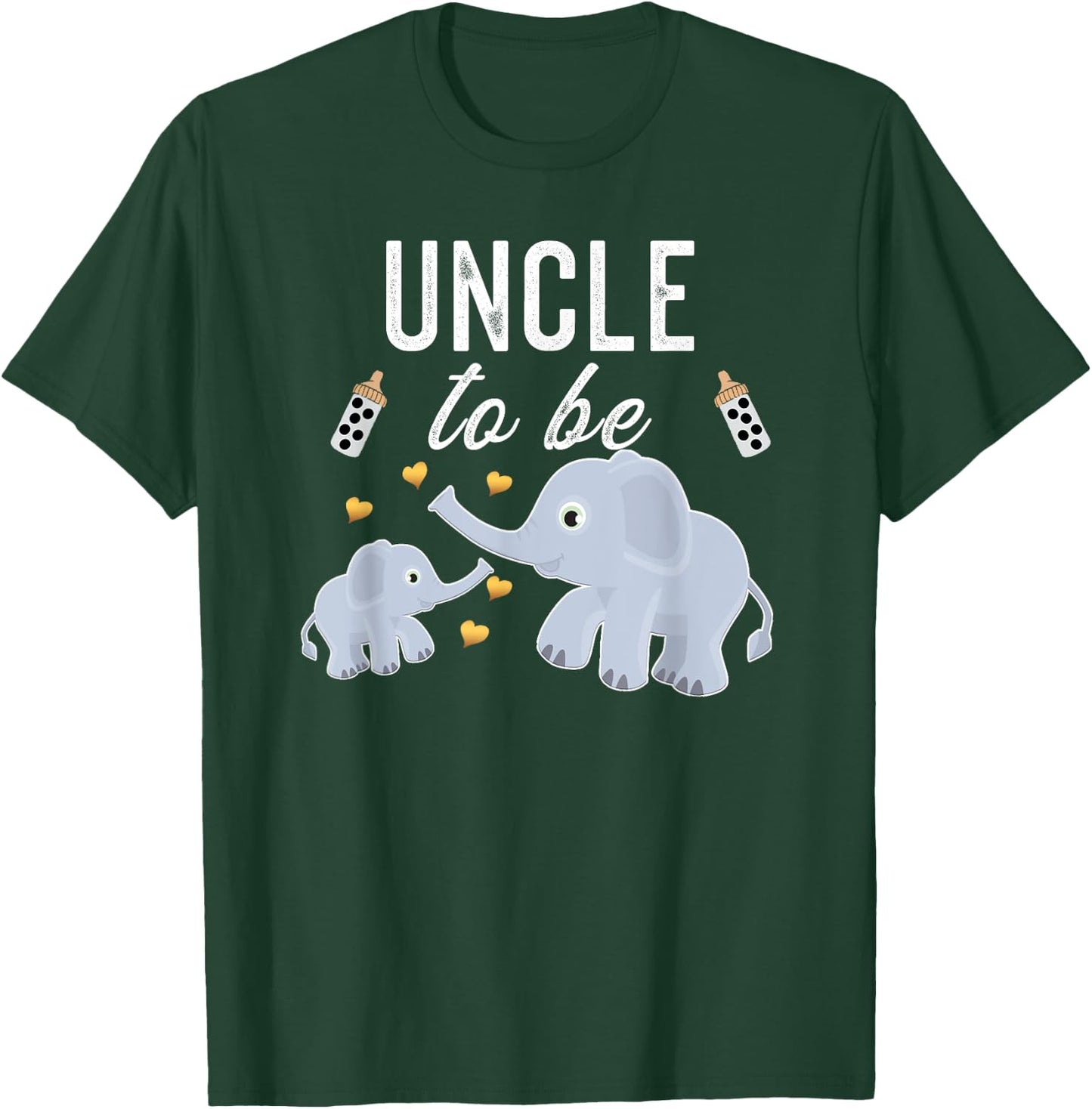 Uncle To Be Elephant Baby Shower Uncle Cute T-Shirt - T-Shirt | Forest