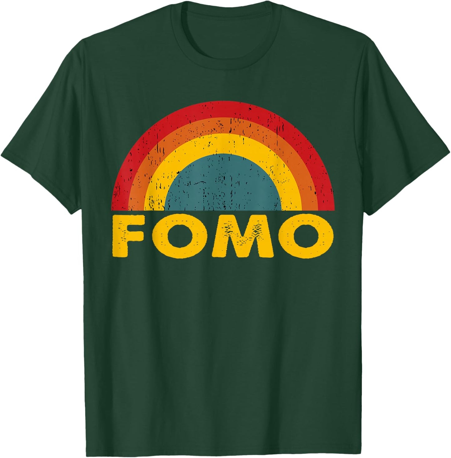 FOMO Vintage Rainbow T-Shirt - T-Shirt | Forest