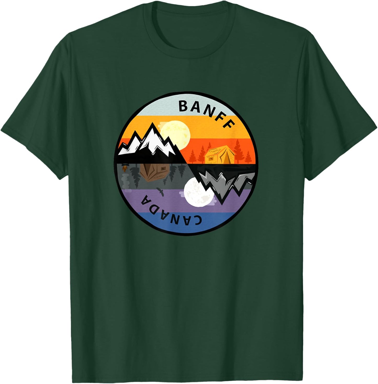 Retro Vintage Banff, Canada Souvenir T-Shirt - T-Shirt | Forest