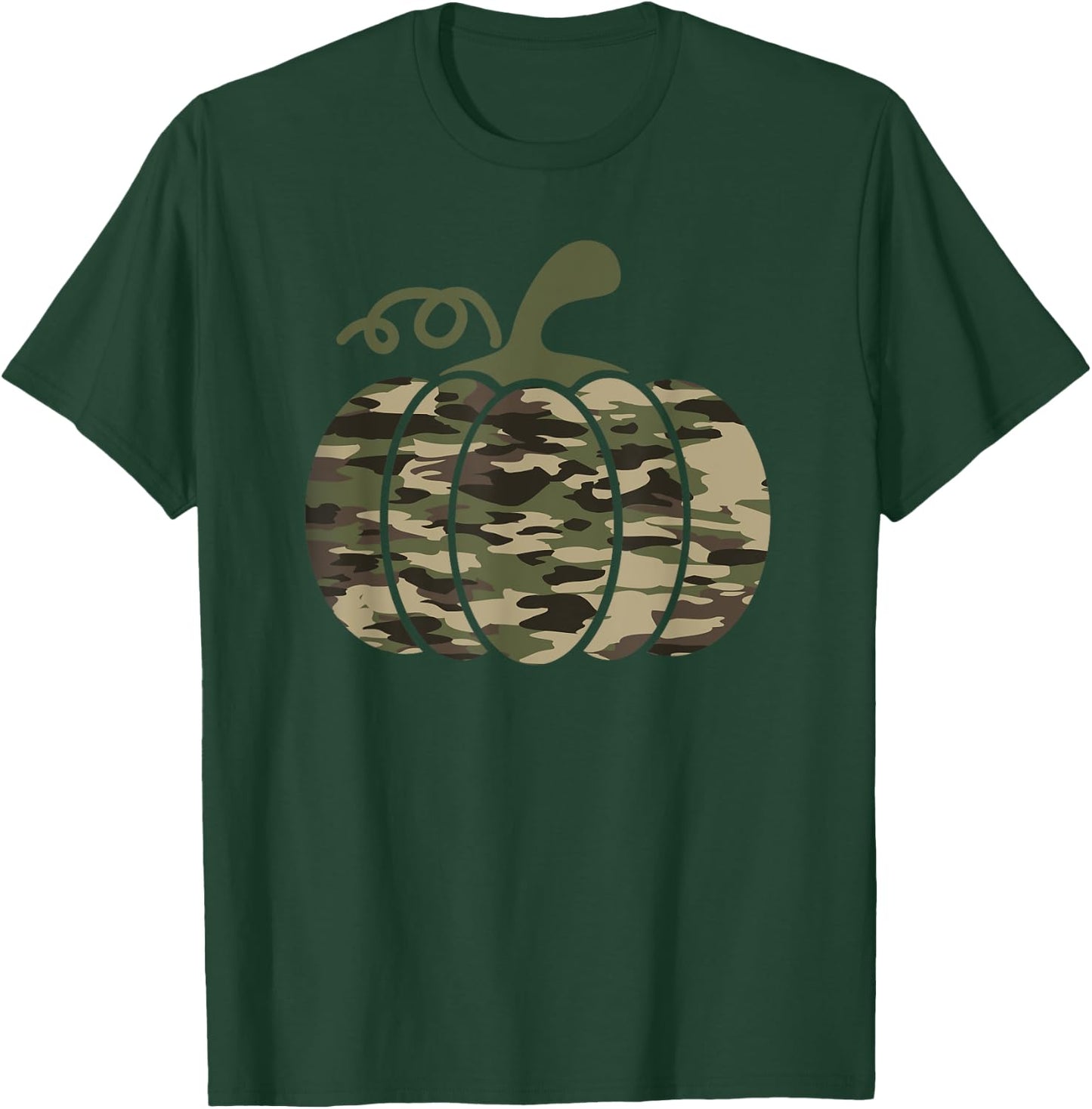 Pumpkin Camo Military Tactical Halloween Costume Autumn Fall T-Shirt - T-Shirt | Forest