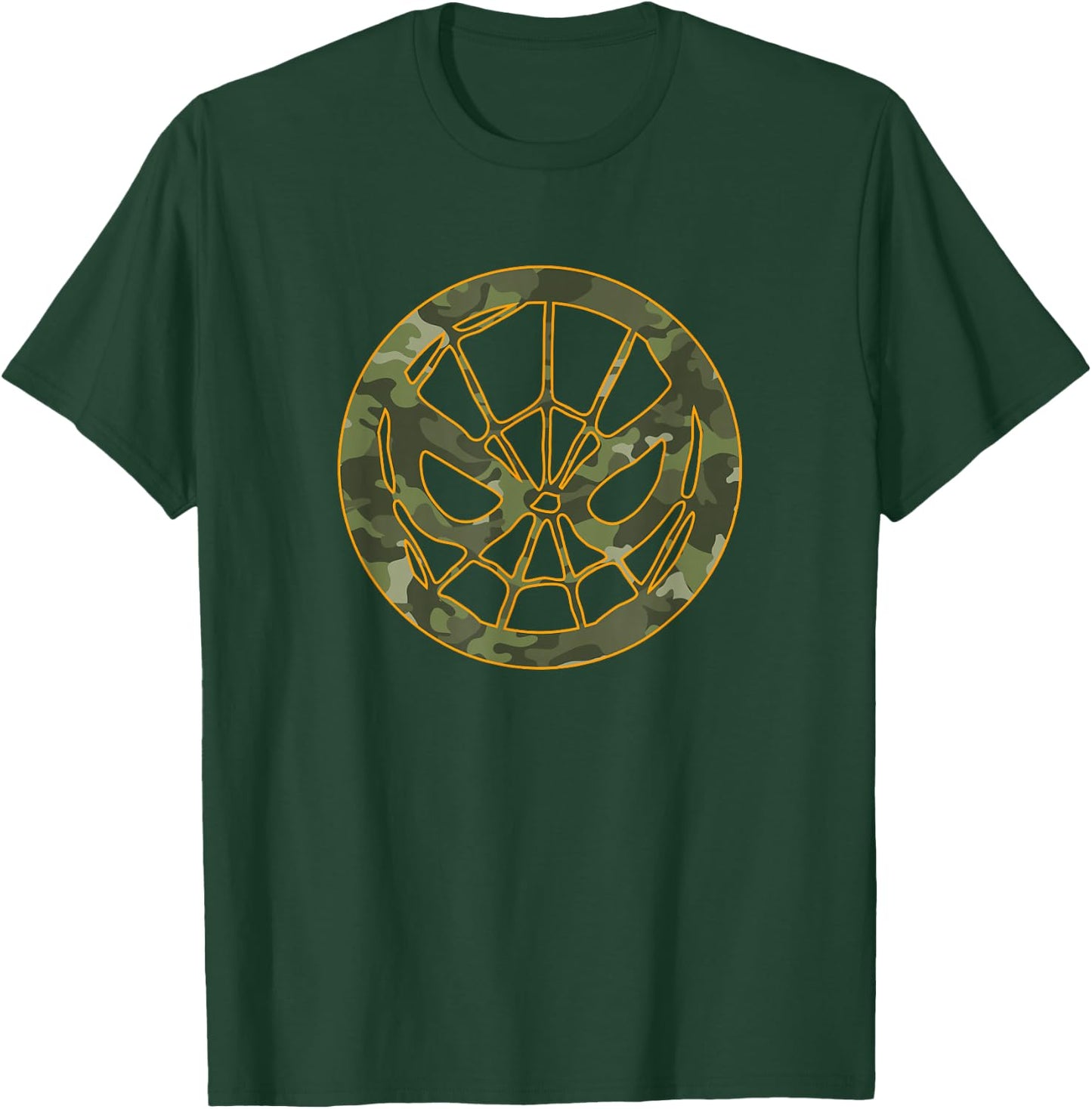 Marvel Spider-Man Camouflage Logo T-Shirt - T-Shirt | Forest