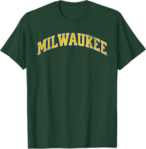 Milwaukee vintage baseball city T-Shirt - T-Shirt | Forest