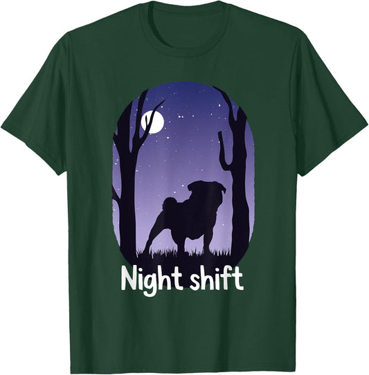 Pug Puggie-Dog T-Shirt - T-Shirt | Forest