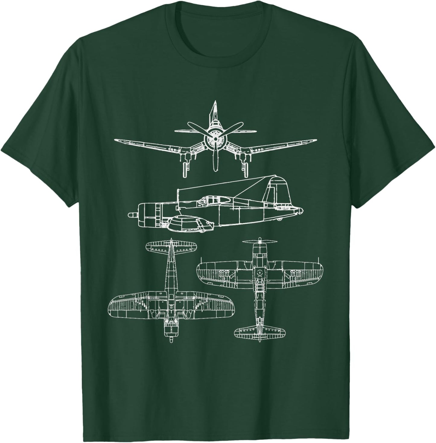 Corsair F4U T-Shirt - T-Shirt | Forest