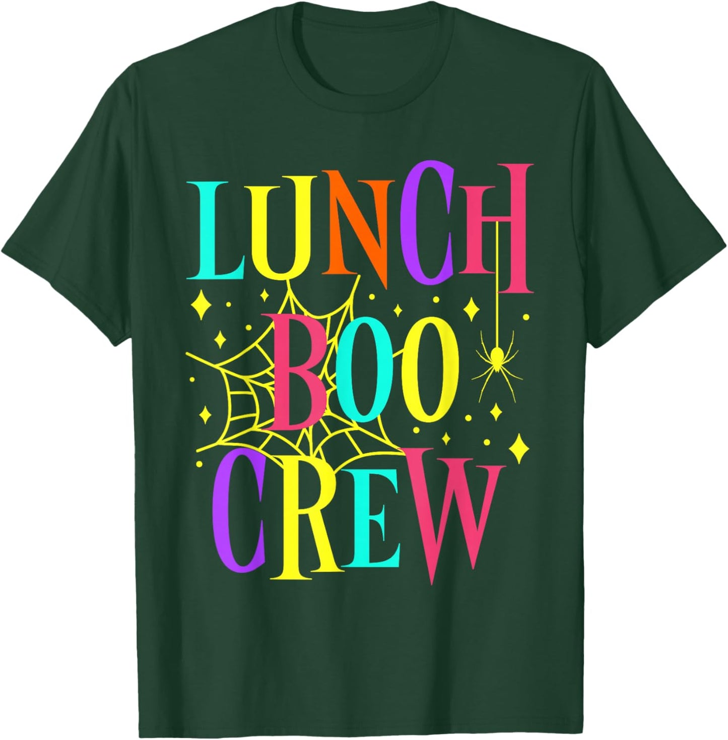 Lunch Lady Boo Crew Cafeteria Halloween Costume Matching T-Shirt - T-Shirt | Forest