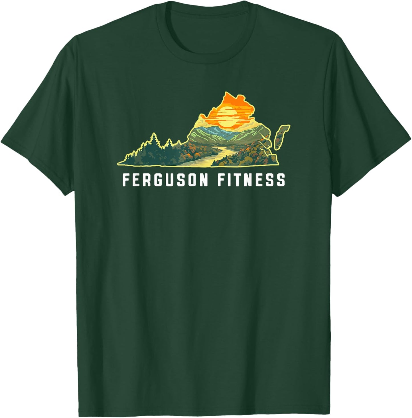 Virginia Outdoors Design - Ferguson Fitness T-Shirt - T-Shirt | Forest