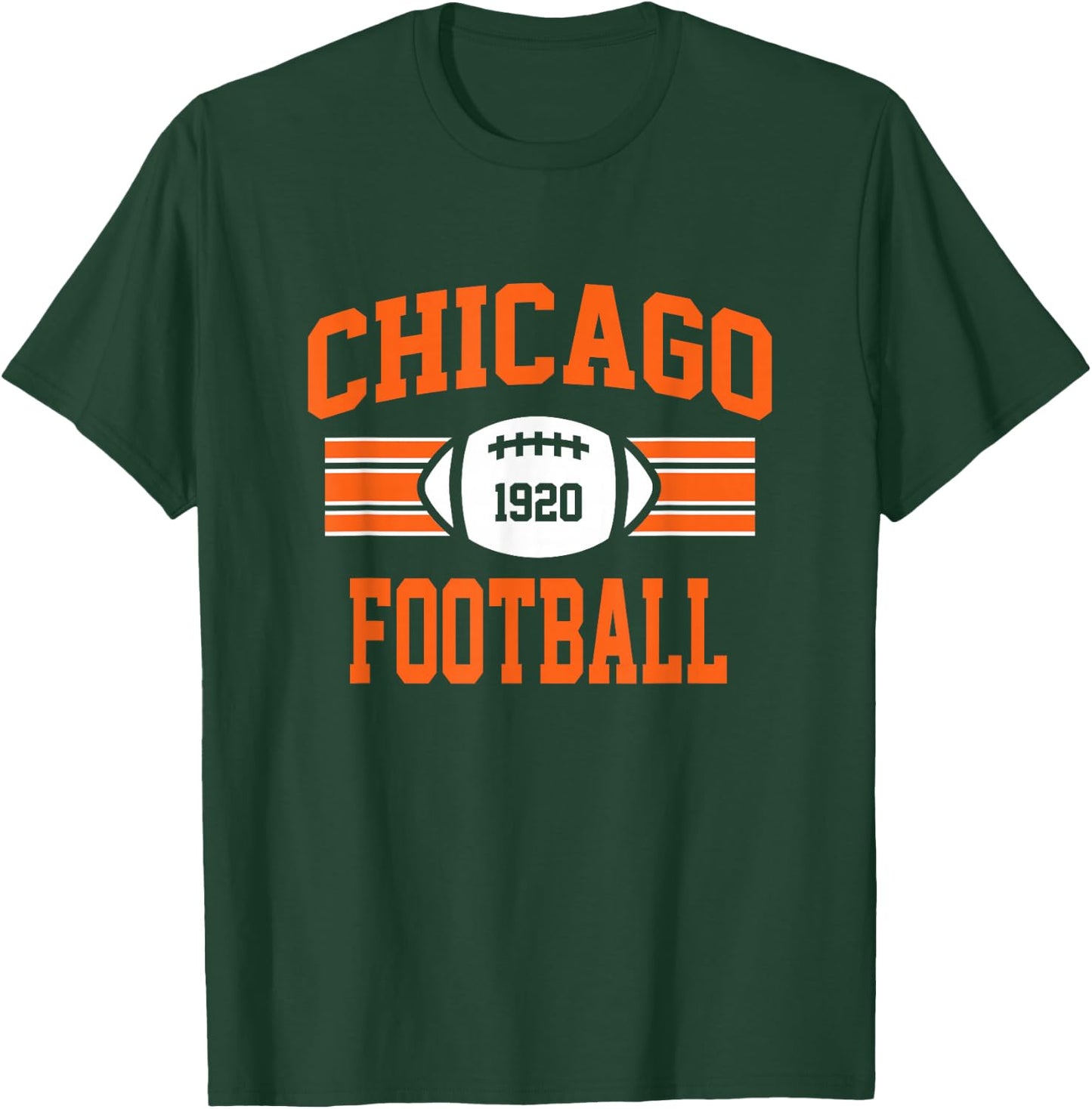 Chicago Football Athletic Vintage Sports Team Fan Gift T-Shirt - T-Shirt | Forest