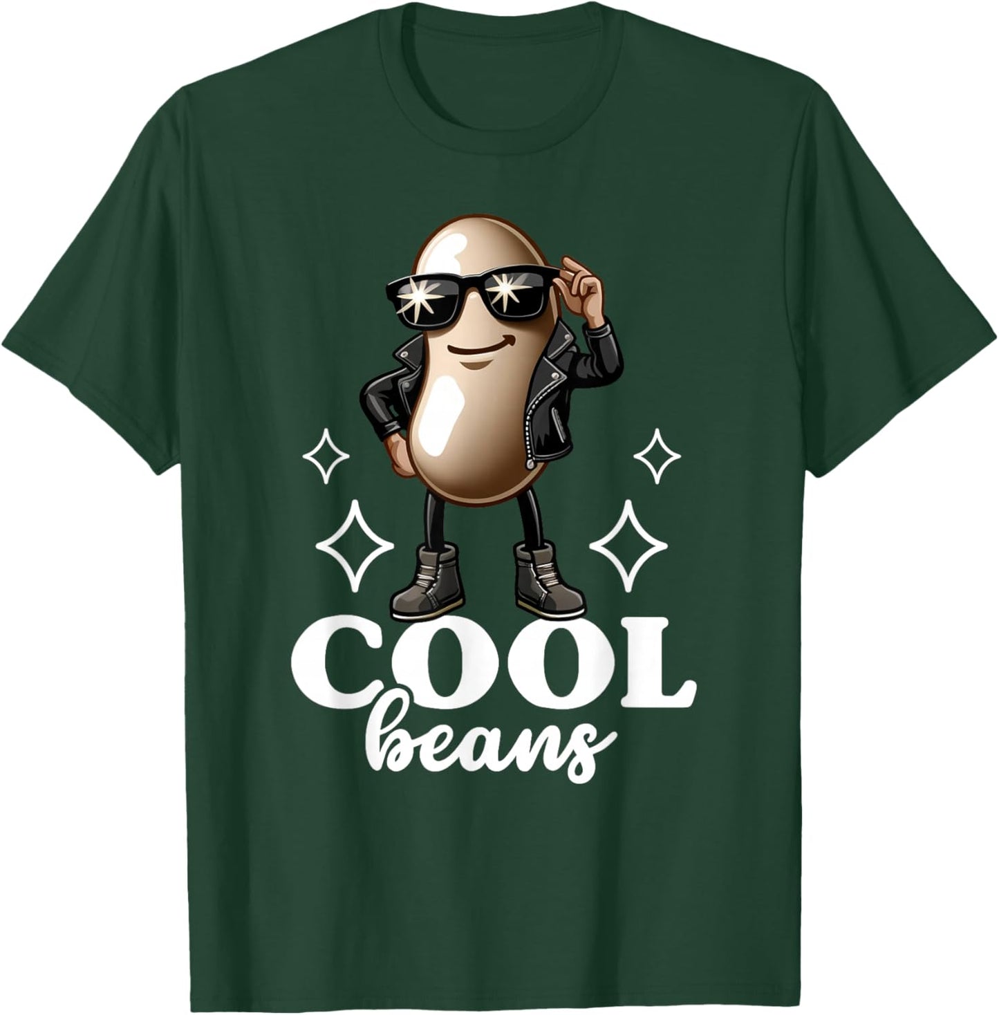 Cool Beans Food Pun Product Women Kids T-Shirt - T-Shirt | Forest