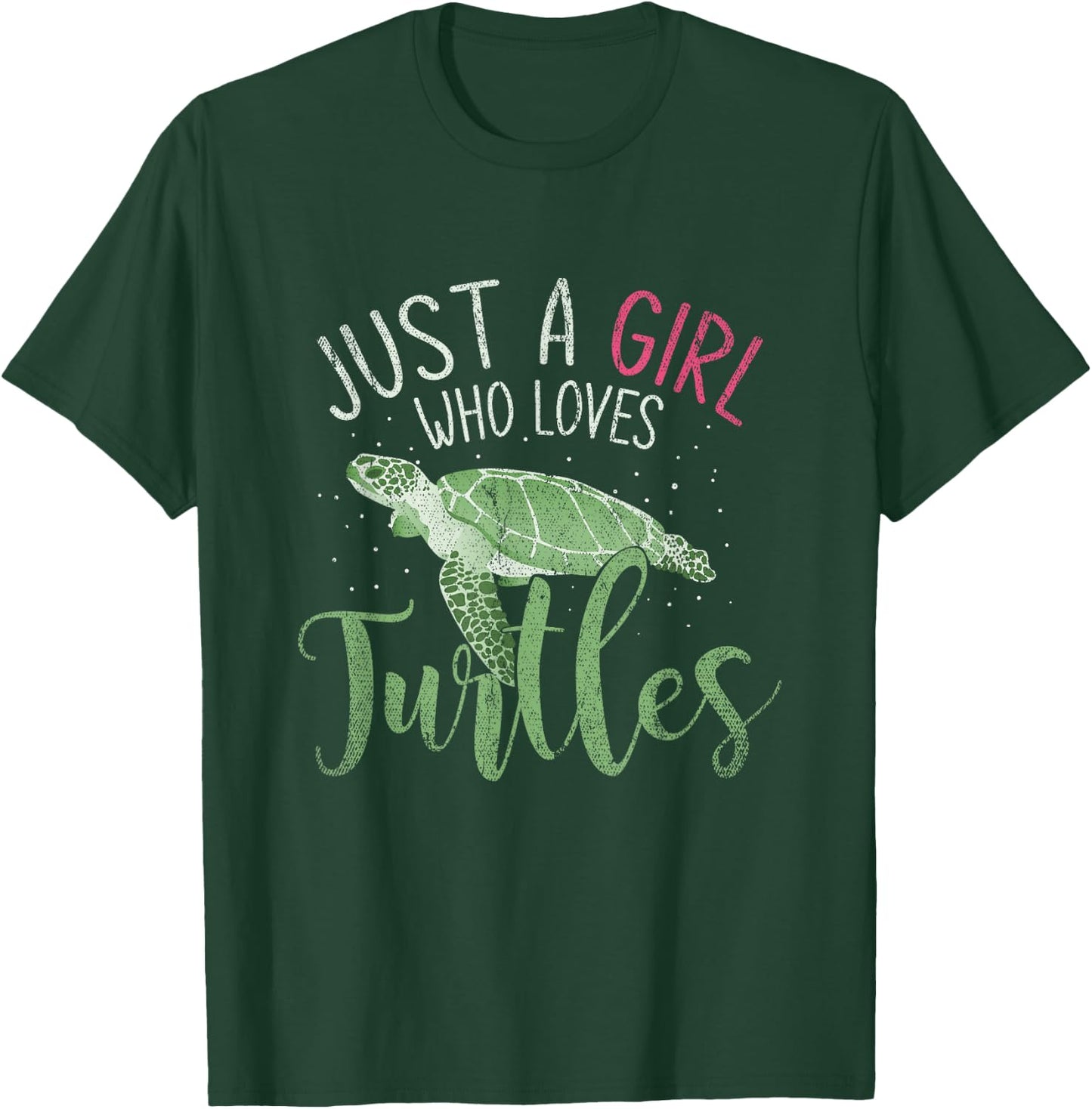 Sea Turtle Ocean Animal Women Girls Kids Gift Turtle T-Shirt - T-Shirt | Forest