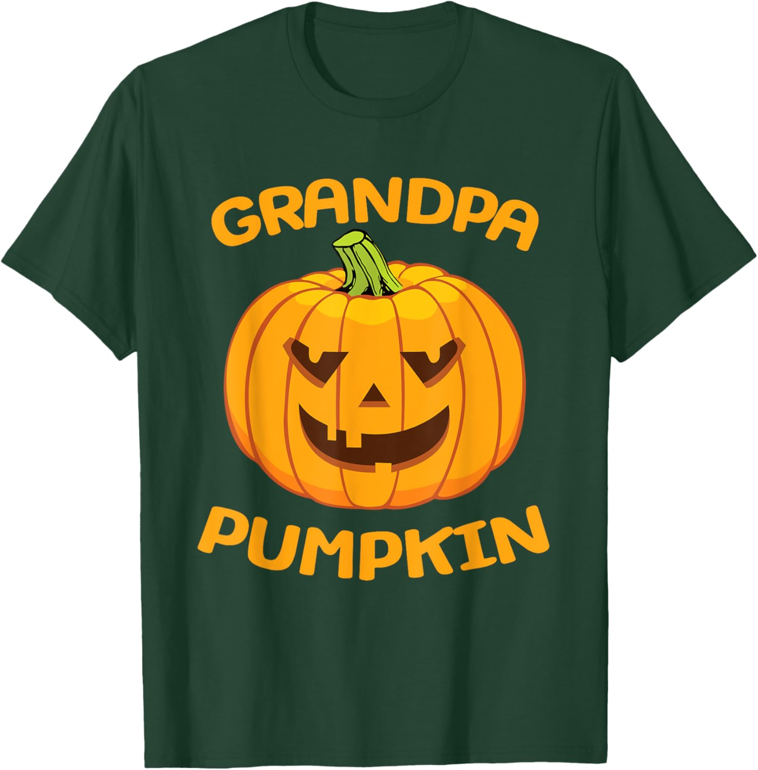 Grandpa Pumpkin Halloween Costume T-Shirt - T-Shirt | Forest