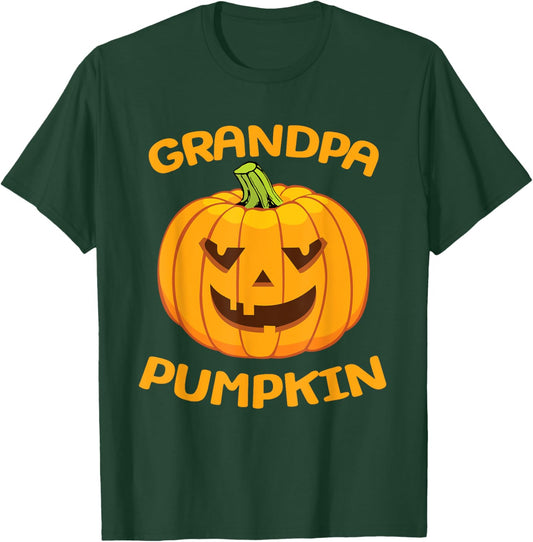 Grandpa Pumpkin Halloween Costume T-Shirt - T-Shirt | Forest