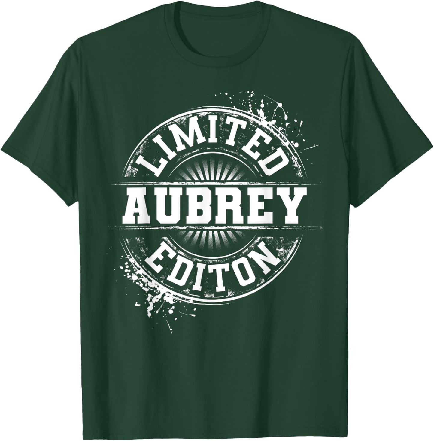 AUBREY Limited Edition Funny Personalized Name Gift T-Shirt - T-Shirt | Forest