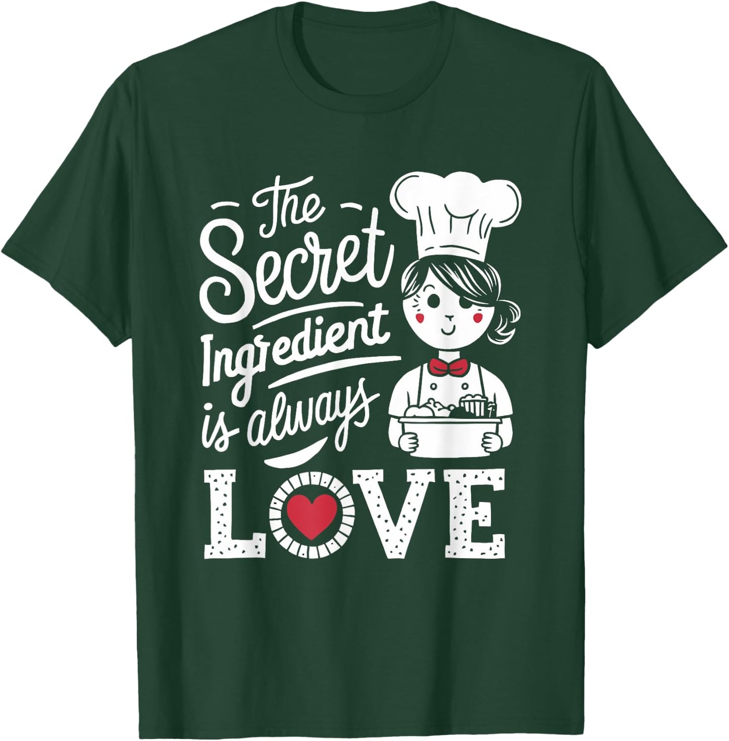School Lunch Lady School Worker Cafeteria Lady Chef Cook T-Shirt - T-Shirt | Forest