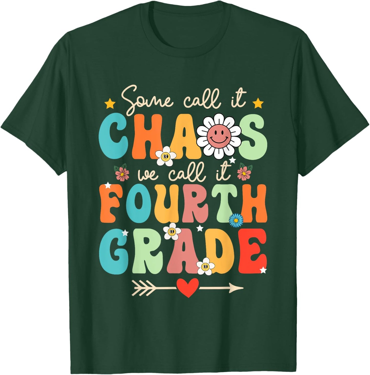 Some Call It Chao We Call It Fourth Grade 4th Grade Teacher T-Shirt - T-Shirt | Forest