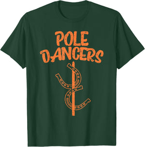 Funny Horseshoe Pitching Game Gift | Cute Throwers Men Women T-Shirt - T-Shirt | Forest