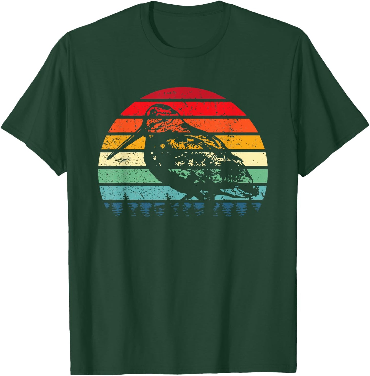 Retro Woodcock Hunter Timberdoodle Bogsucker Hokumpoke Gifts T-Shirt - T-Shirt | Forest