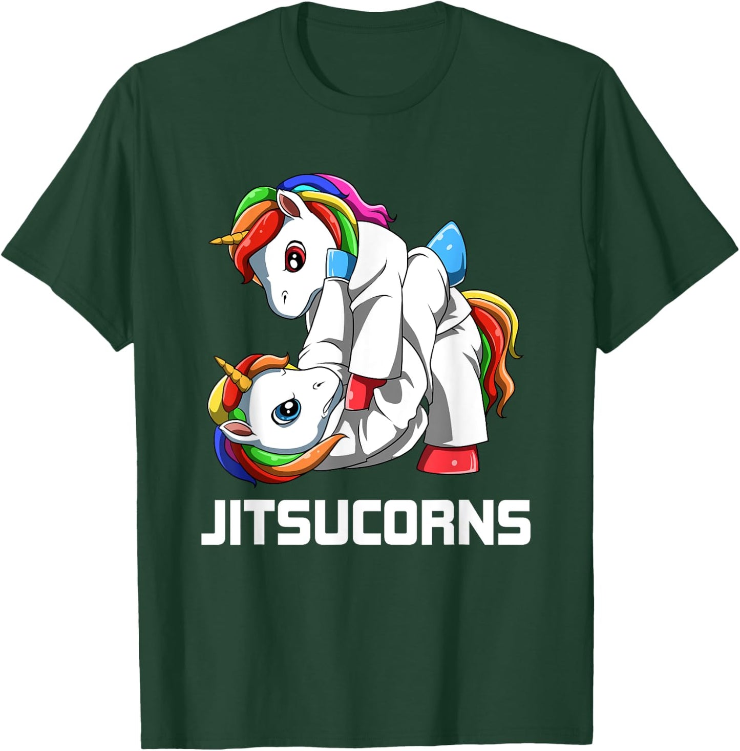 BJJ Unicorn - Brazilian Jiu-Jitsu and Grappling Gift T-Shirt - T-Shirt | Forest