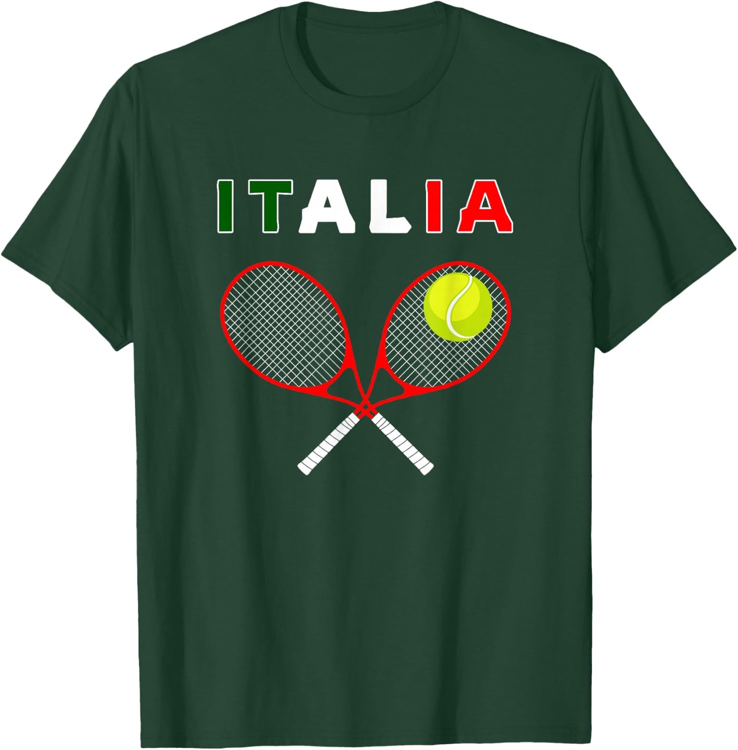 Italy Tennis Graphics / Country Italia Flag Pride T-Shirt - T-Shirt | Forest