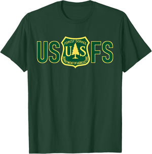 US United States Forest Service USFS Shield T-Shirt - T-Shirt | Forest