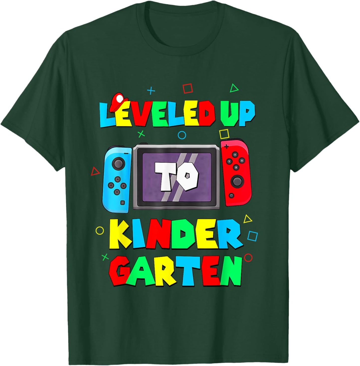 Level Kindergarten unlocked back to school video game Kinder T-Shirt - T-Shirt | Forest