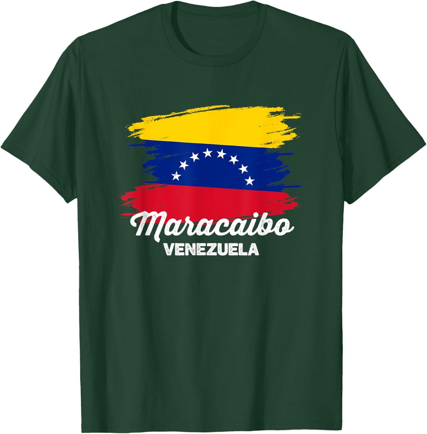 Maracaibo Venezuela Travel Souvenir Venezuelan Flag Trip T-Shirt - T-Shirt | Forest