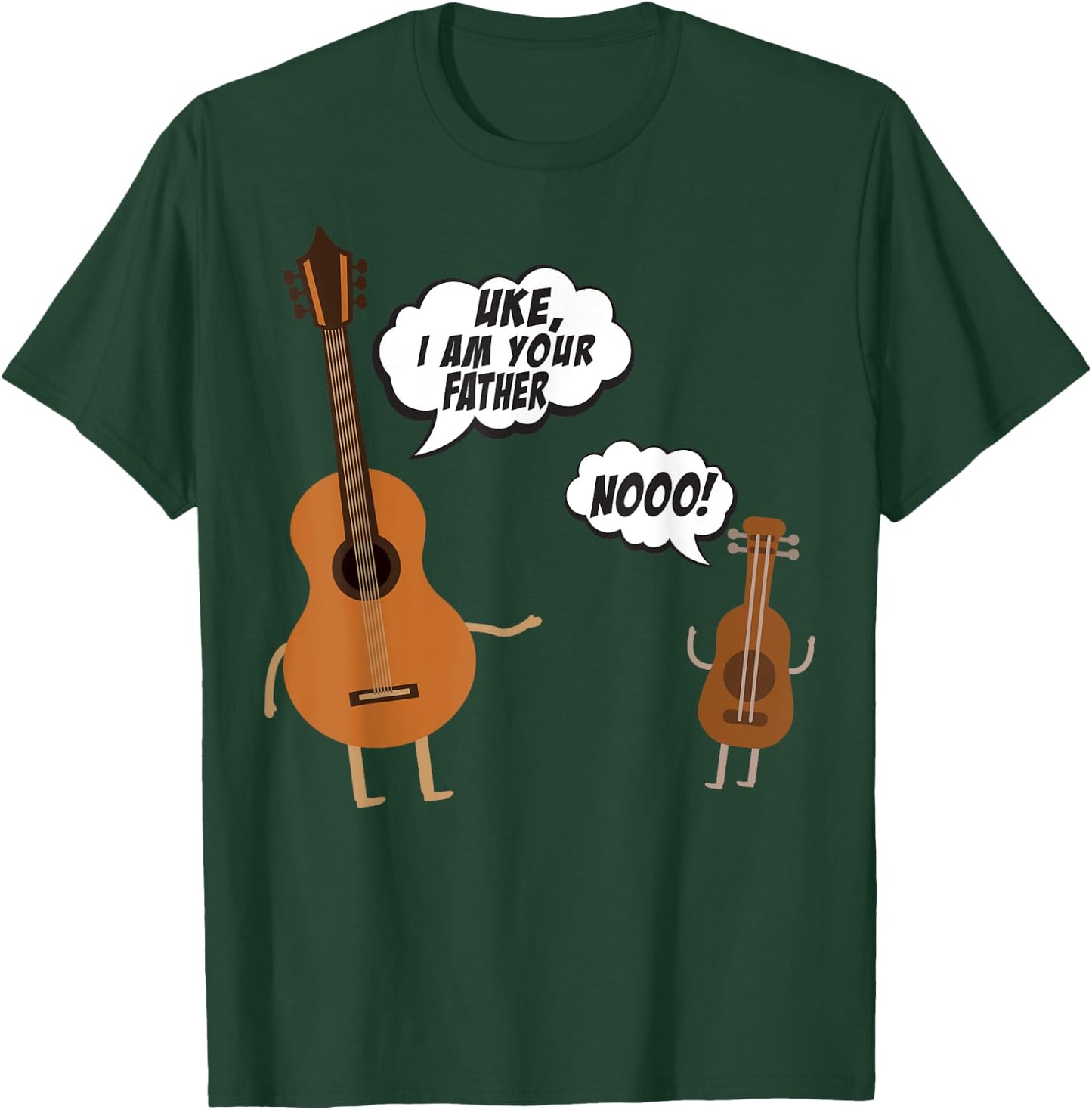 Uke I Am Your Father - Funny Guitar and Ukulele T-Shirt - T-Shirt | Forest