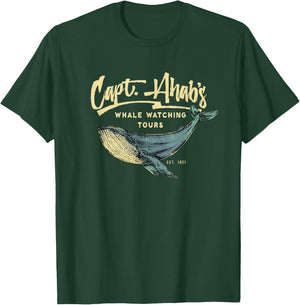 Moby Dick, Herman Melville whale literary gift T-Shirt - T-Shirt | Forest
