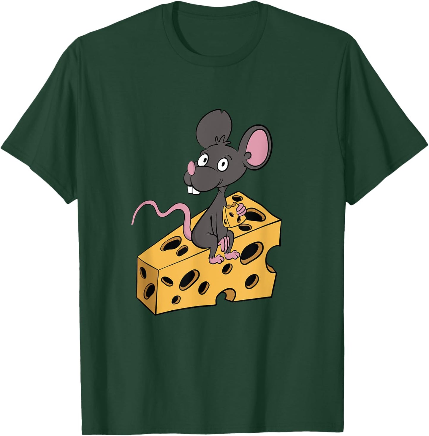 Mouse Pet Rat Gift Cheese Addict Cheesy Low Carb Diet T-Shirt - T-Shirt | Forest
