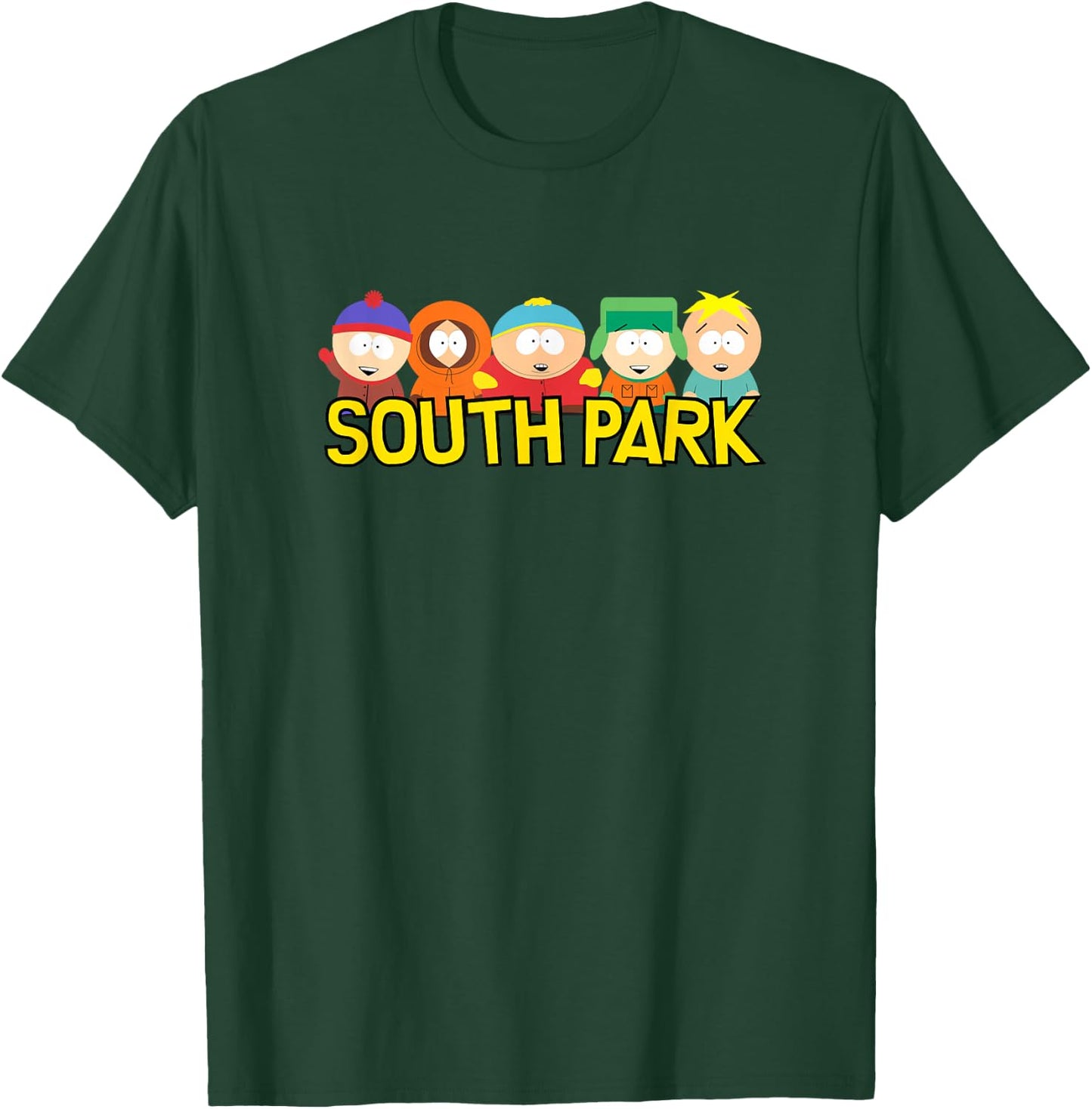 South Park Gang Behind Logo T-Shirt - T-Shirt | Forest