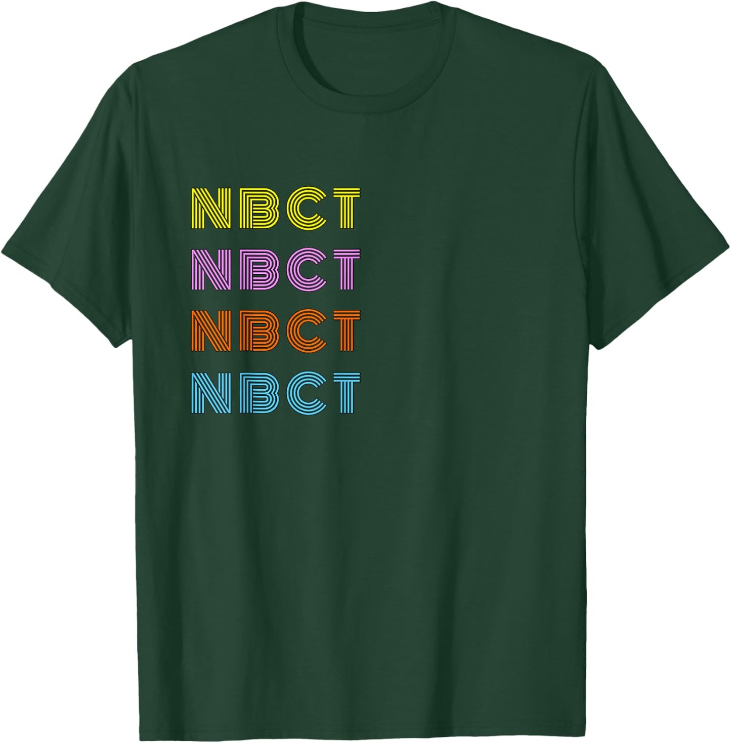 National Board Certified Teacher Retro NBCT Design Women T-Shirt - T-Shirt | Forest